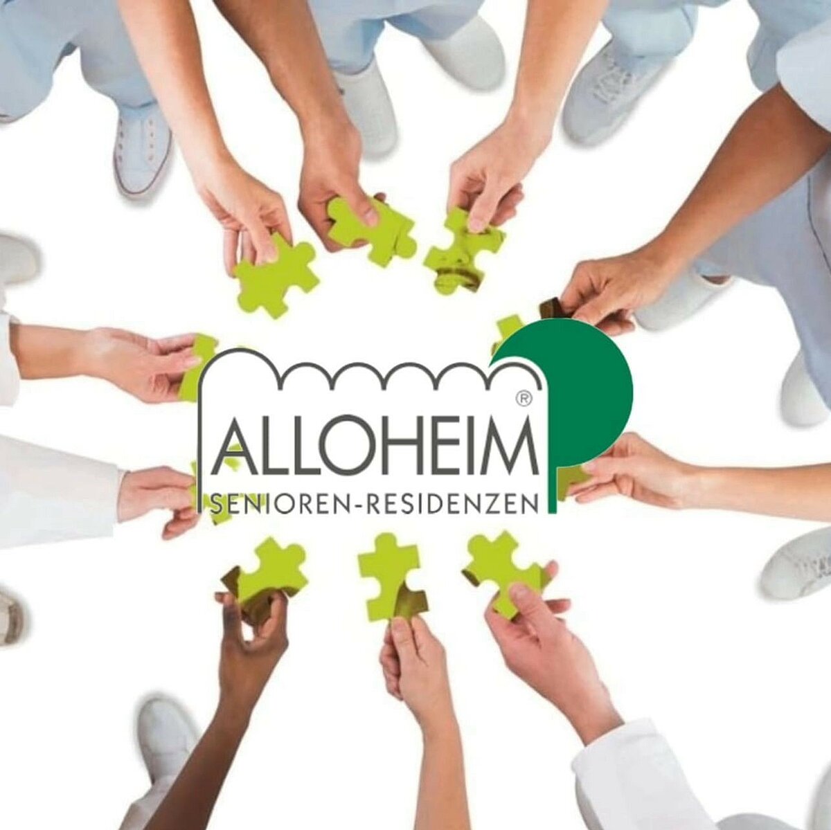 Ein Puzzle vervollständigen.