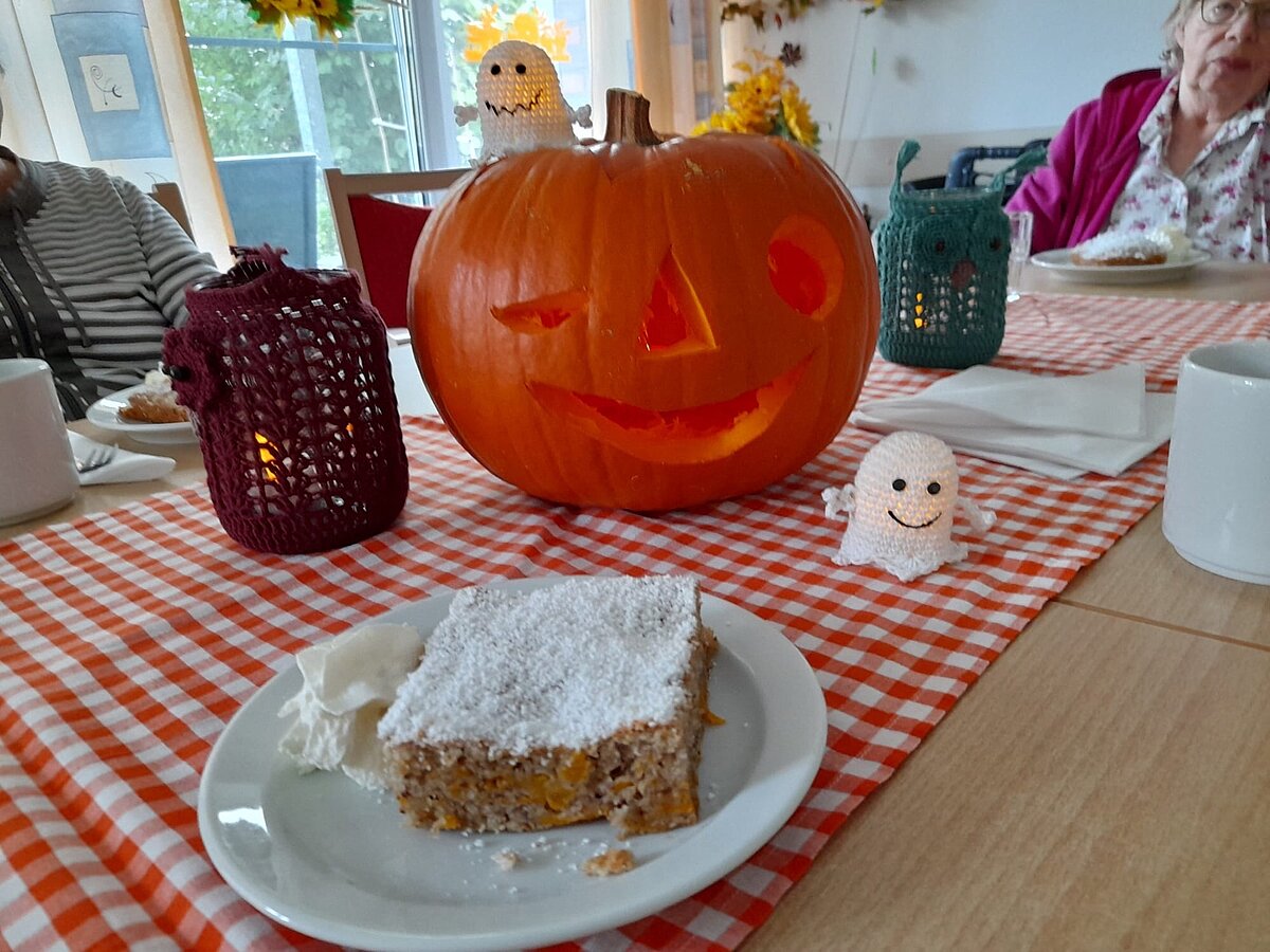 Kürbis und Kuchen
