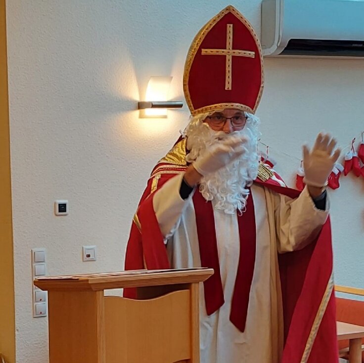 Nikolaus zu Besuch in den Pro Talis Einrichtungen in Haselünne