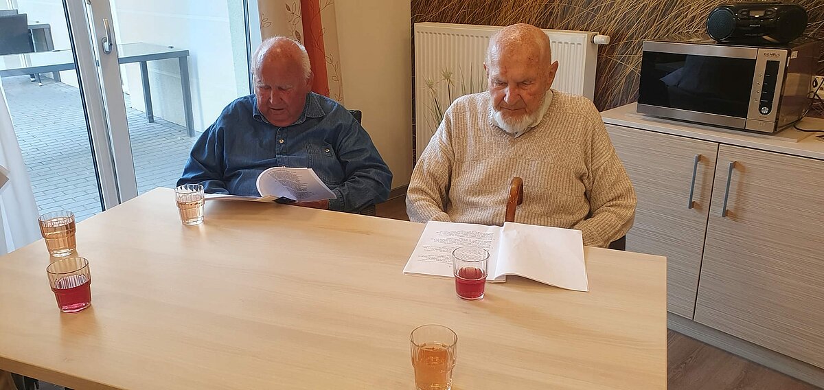 Es wird fleißig gesungen