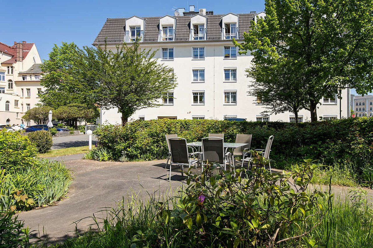 Garten und Terrasse im Alloheim Greiz