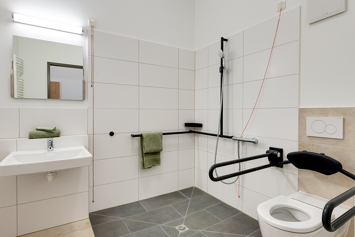 Badezimmer im Betreuten Wohnen