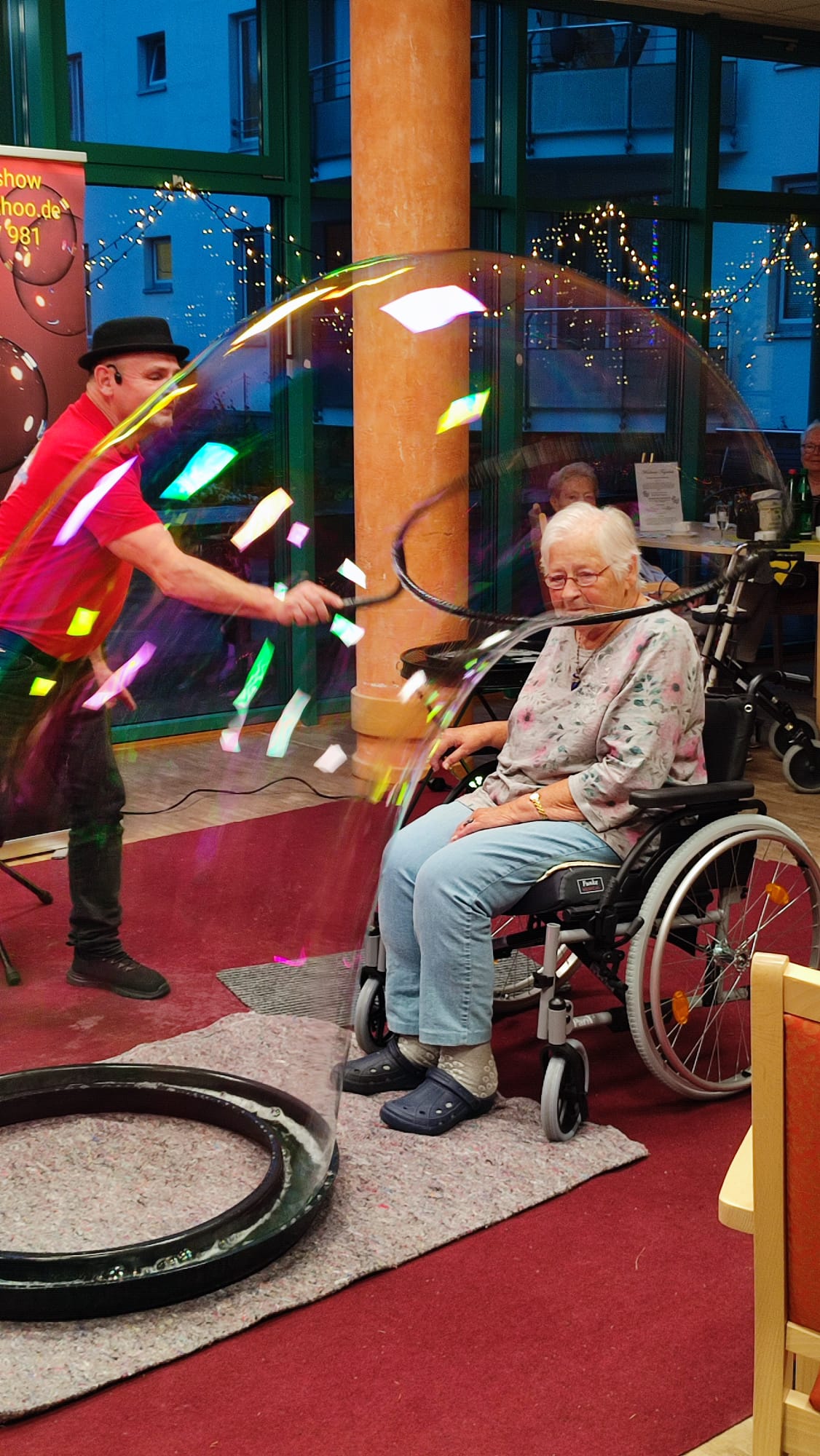 Seifenblasenshow